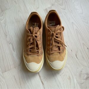 Sorel Scout n About Canyon Gold/Gold Leaf Canvas Low-Top Sneakers, size 8